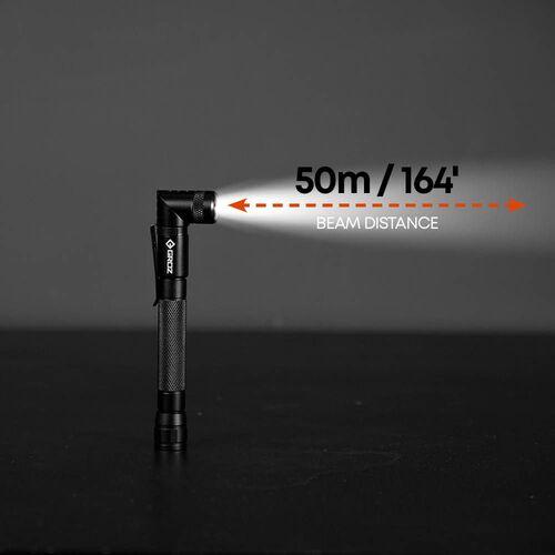 GROZ アルミLEDペンライト 3W 90度旋回 ▽206-4814 LED/160 1個 : プロ