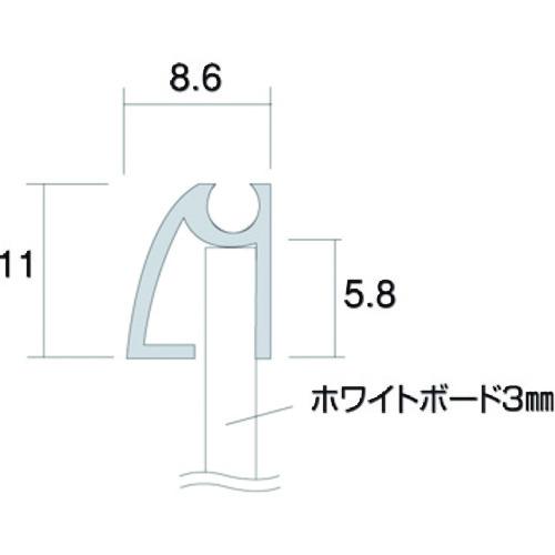 TOKISEI 枠付ホワイトボード 450×900mm ▼215-7729 WBW450X900 1台_1