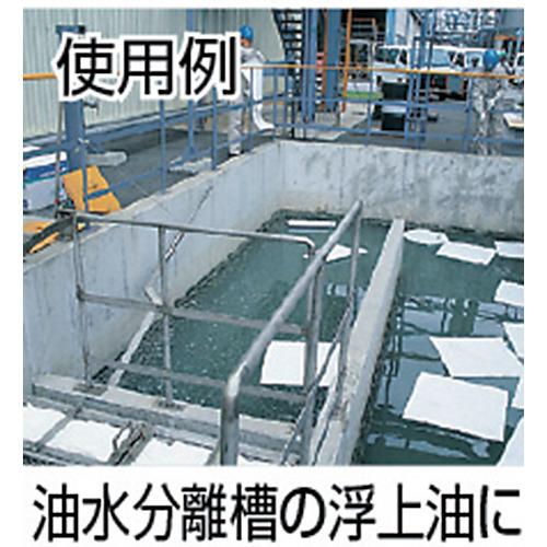 エム・エーライフ 油吸着材 タフネルオイルブロッター マット状 500x500mm 厚さ4mm (100枚入)  ▼284-1193 BL-50  1箱の画像