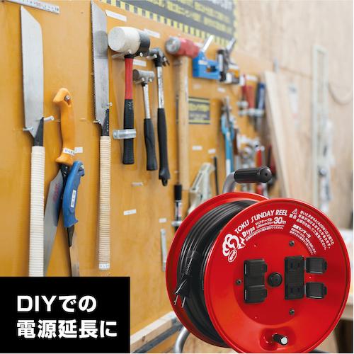 ハタヤ トクサンデーリール 単相100V 30m ▼287-6230 D-30R 1台_2