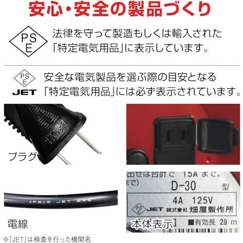 ハタヤ トクサンデーリール 単相100V 30m ▼287-6230 D-30R 1台_7