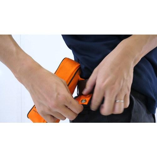 グリーンクロス 携帯用膨張式救命具(自動タイプ)マリンポーチ 縦ネイビー ■▼313-2904 6300005258 1台_2
