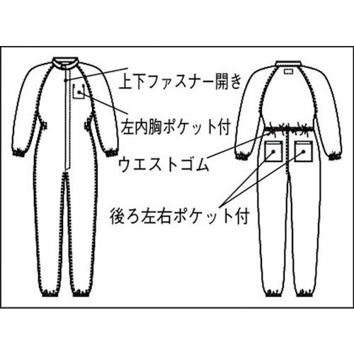 ADCLEAN 塗装用クリーンスーツ(142-10402-3L) ▽354-4061 CK1040-2-3L