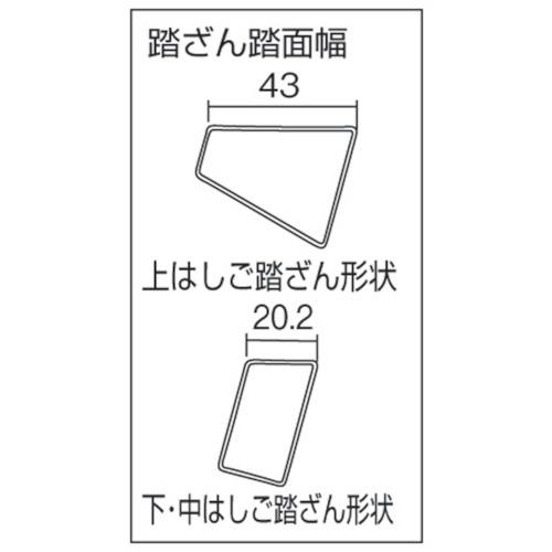 PiCa 3連はしご コンパクト3 LNT型 8.1m ■▼355-7782 LNT-80A 1台_1