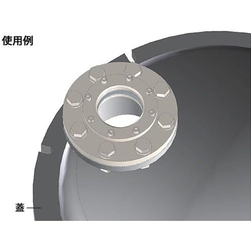 MONOVATE フランジ型のぞき窓 5K100A ■▼364-7103 NMB-5K100A 1個_1