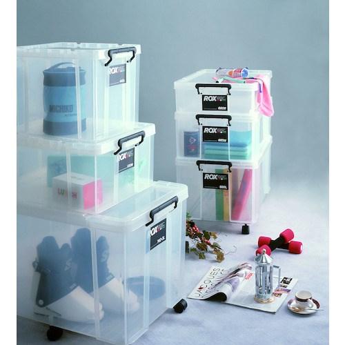 天馬 TENMA フタ式収納ケース ロックス 740M クリア 440×740×230