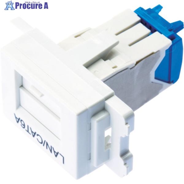 Panduit LANケーブルコネクタ JAOSSP6ATGMW 10個入り PANDUIT カテゴリ6AJISプレート用ジャックキット 白 ▽475-4697