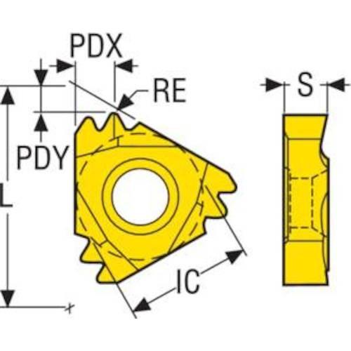 セコ 旋削用 ねじ切り用インサート CP500 ■▼484-2258 27ER8NPT2M CP500 2個_1