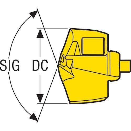 セコ ドリル クラウンロック用インサート ■▼484-8508 SD400-19.80-M 2個_1