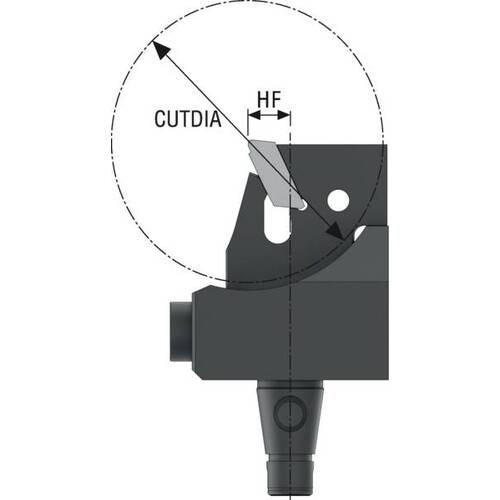 セコ ISO 旋削 QCツールホルダ、モジュラータイプ、外径用 Jetstream Tooling ■▼485-5820 QC12-R150.10-15JETI 1個_2