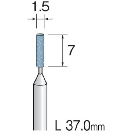 Minimo 精密砥石 SA砥粒#320 φ1.5 (10本入) ▼499-6046 JA3012 1パック_1