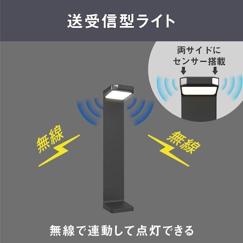 musashi ソーラー式 無線電話連絡ガーデンセンサーライト(送受信型)  ■▼521-7422 W-640  1台