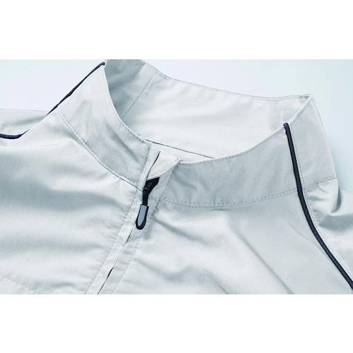 空調服 ベスト(横ファン) シルバー L ▽535-3995 KU92320K30S3 1着