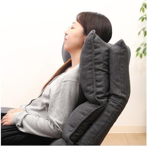 不二貿易 ダブルクッション座椅子 フィット2 2P DGY ■▼542-8935 19207 1個_1