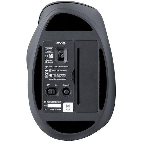 ELECOM マウス EX-G 右手専用 Mサイズ Bluetooth 5ボタン 抗菌 静音