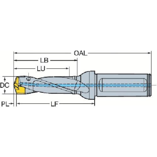 SANDVIK コロドリル870 ヘッド交換式ドリル(446) ▼565-4581 870-1200-10L16-10 (446) 1個 ●KO521_1