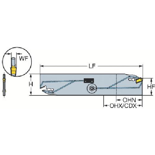 SANDVIK コロカットQDホルダ(420) ▼573-2981 QD-NN2K60C25A (420) 1個 ●KO521_1