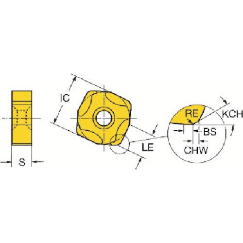 SANDVIK コロミル365 フライス加工用チップ(350) 3330 ▼575-5921 R365-1505ZNE-KM 3330 (350) 10個 ●KO521_1