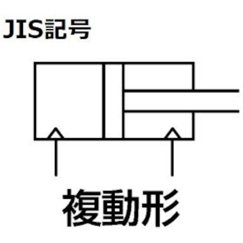 CKD エアシリンダ セレックスシリンダ 基本形 チューブ内径50 ストローク100 RCねじ 両側エアクッション ▼582-3315 SCA2-00-50B-100 1個_1