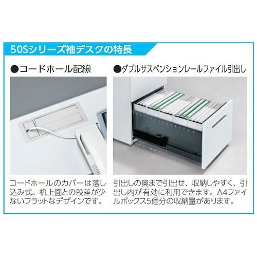 トヨスチール 両袖デスク 50SBL-166ABPW ペールアルダー ■▼606-8635 50SBL-166ABPW 1台_2