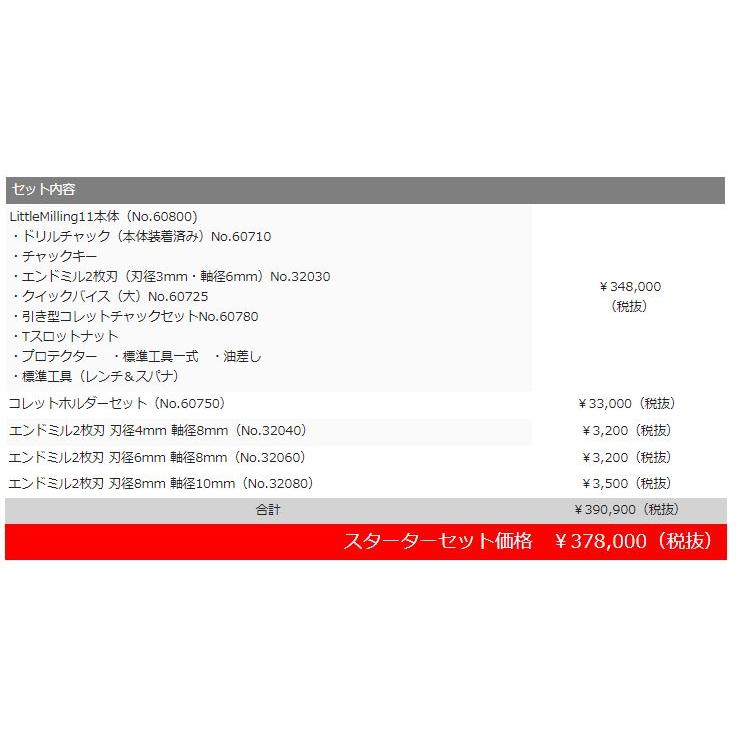 東洋アソシエイツ フライス盤 LittleMilling11 60875 精密卓上