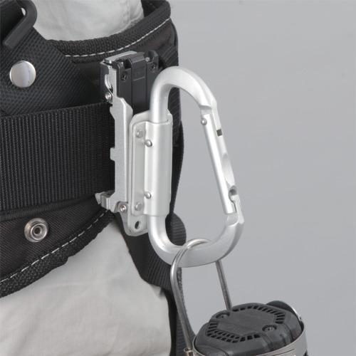 タジマ セフ工具ホルダーアルミ スリムカラビナ小  ▼657-7204 SFSKHA-CS  1個 |  | 03