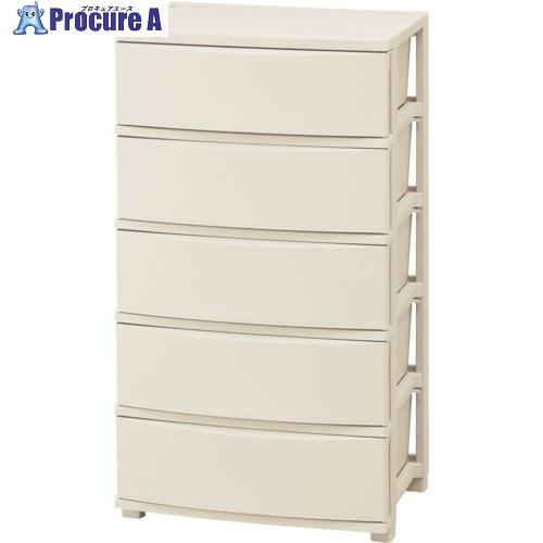 Iris（イリス） IRIS 206652 ワイドチェスト 5段 ライトベージュ