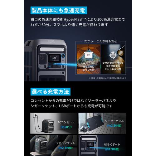 Anker ポータブル電源 Solix C200 Portable Power Station  ▼693-5294 A1725511  1台 |  | 05