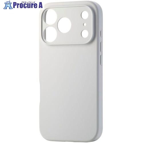 ELECOM iPhone 17 Pro用ハイブリッドケース シリコン MAGKEEP グレー