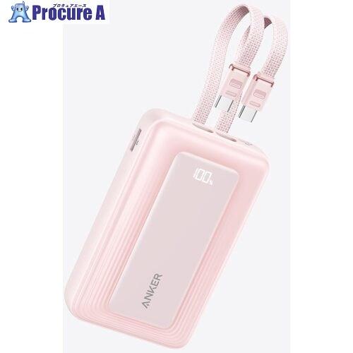 Anker モバイルバッテリー Zolo Power Bank (20000mAh， 45W， Built-In Dual USB-Cケーブル) ピンク  ■▼731-2682 A110MN52  15台