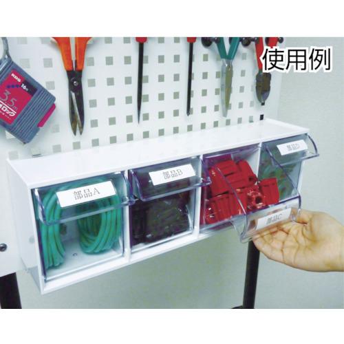 TRUSCO 卓上用クリアポケットスタンドセット CPB-4X4段 固定金具付 ▼765-7773 CPB-4SK 1S_1