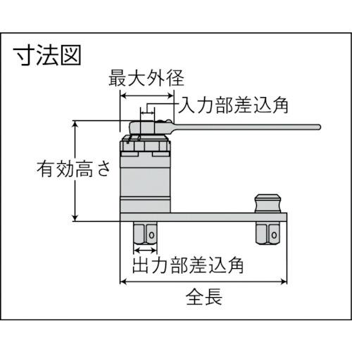 TONE 倍力レンチ 強力パワーレンチ 倍率23.0 最大入力トルク65N・m  ▼769-4245 P150A  1台 ●YA513の画像