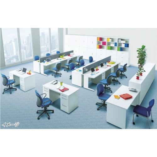 トヨスチール 平机 間口1400×奥行700×高さ720 ホワイト ■▼772-8671 50SBH-147HWW 1台_2