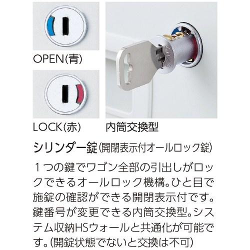 トヨスチール WGNワゴン 3段 ■▼772-8832 WGN-603SW 1台_2