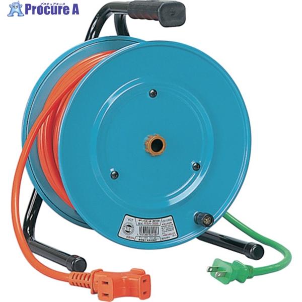 NICHIDO 電工ドラム びっくリール アースなし 30m ▽814-7349 NICHIDO 電工ドラム びっくリール アースなし 30m ▽814-7349