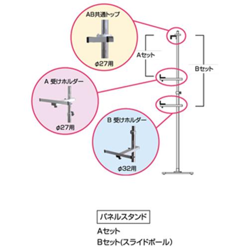 TOKISEI PAパネルスタンド14M ポールタイプ 片面 ◇▼819-0848 PA14M 1台_5