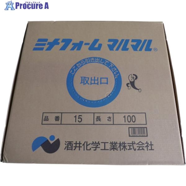 ミナ 弾性シーラントバックアップ材 ミナフォームマルマル 15 15mmf 100m 8 9132 Mm 15 1箱 本物新品保証