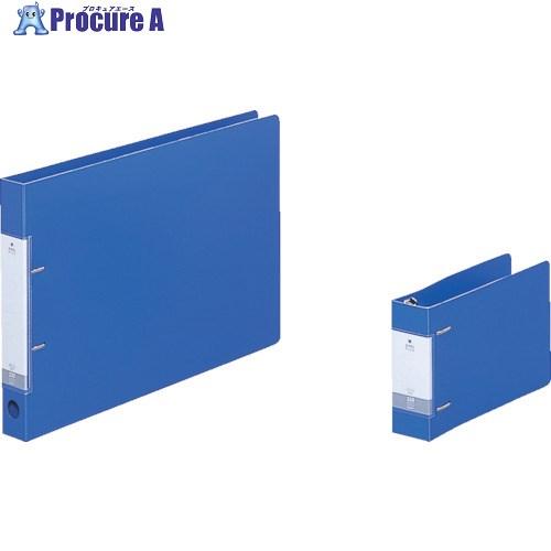 LIHIT リング式ファイル B4/E型 D型リングファイル(ヨコ型) 収納数230枚 青  ▼855-9663 G2227-8  1冊 | LIHIT LAB.