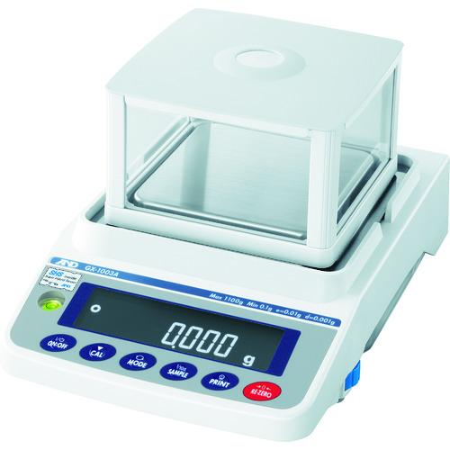 A＆D 汎用電子天びん 内蔵分銅付き 1100g/0.001g  ▼868-1737 GX1003A  1台の画像