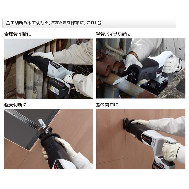 パナソニック レシプロソー 充電式 電動ノコギリ 18V 5.0Ah バッテリー2個 グレー EZ45A1LJ2G-Hの画像
