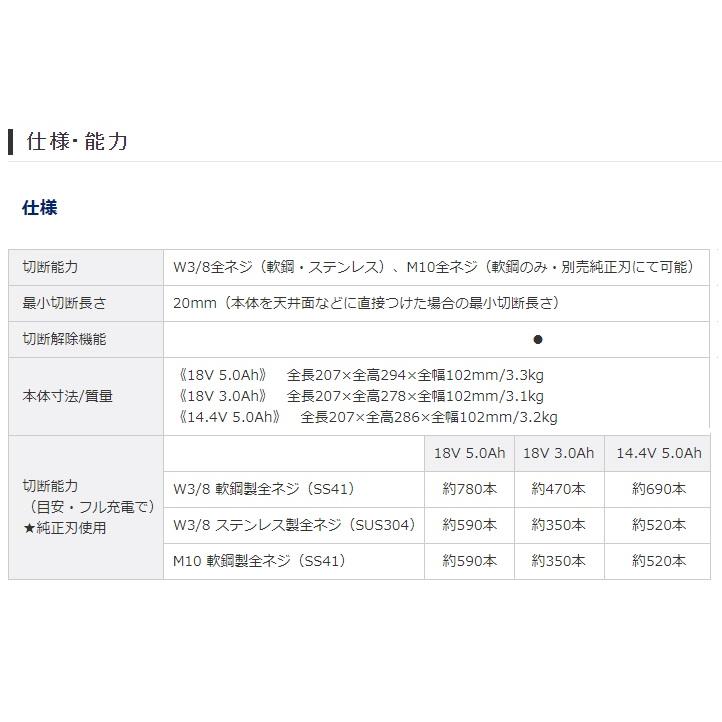 パナソニック 全ネジカッター M12 充電式 本体のみ EZ45A8X-B Dualの画像