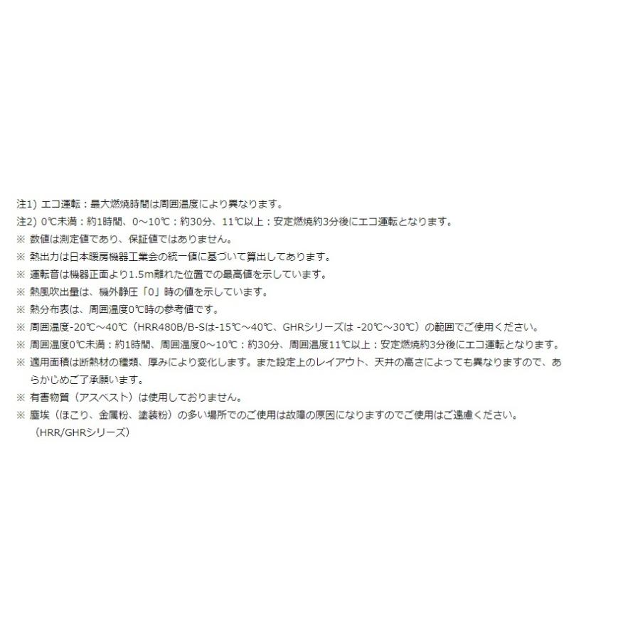 ジェットヒーター オリオン 灯油 ブライトヒーター エコサイレンス スイング機能付 HRR480B-S ◇▼494-0997の画像