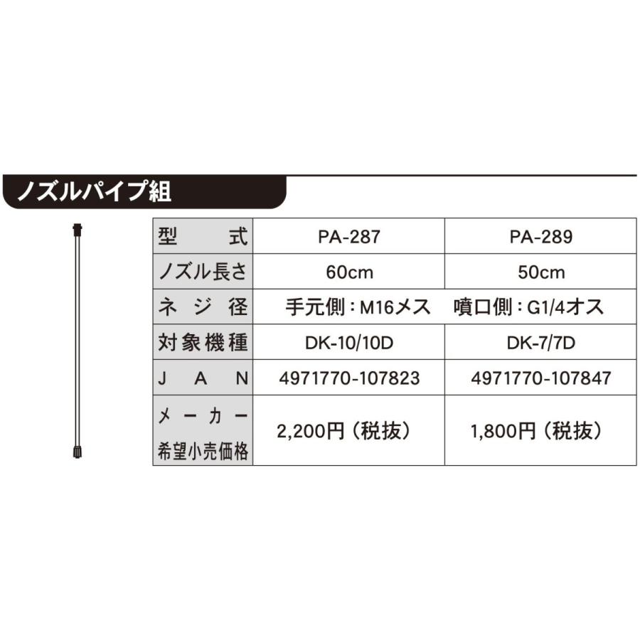 KOSHIN 噴霧器用 ノズルパイプクミ(60cm) PA-287 PA287 ▼0109282(株)工進 ●ko591｜procure-a｜02