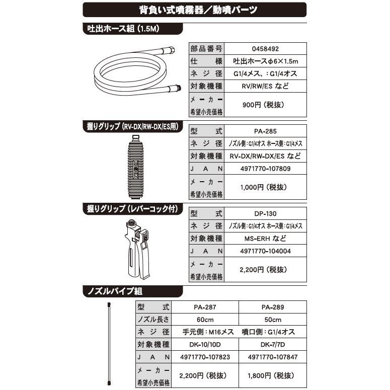 KOSHIN 噴霧器用 ノズルパイプクミ(60cm) PA-287 PA287 ▼0109282(株)工進 ●ko591｜procure-a｜05