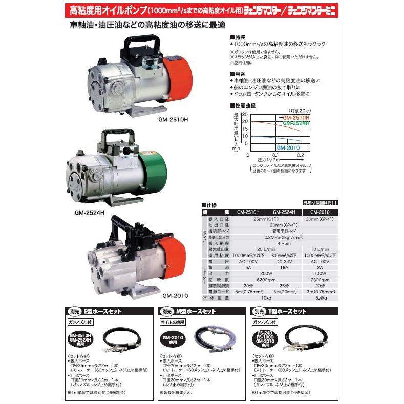 KOSHIN 高粘度油用モーターポンプ チェンジマスターミニ AC-100V GM-2010 GM2010 ▼0158538(株)工進 ●ko591｜procure-a｜05