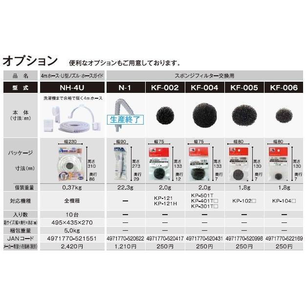 工進（KOSHIN） バスポンプ ミニポンディ 交換用スポンジフィルター KP