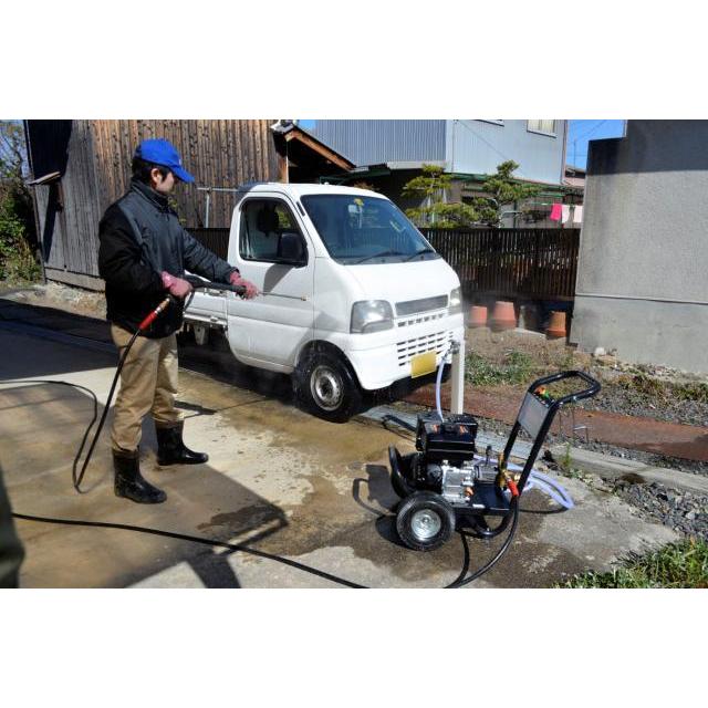 工進 KOSHIN エンジン式高圧洗浄機 キャリー付き 最高圧力14MPa