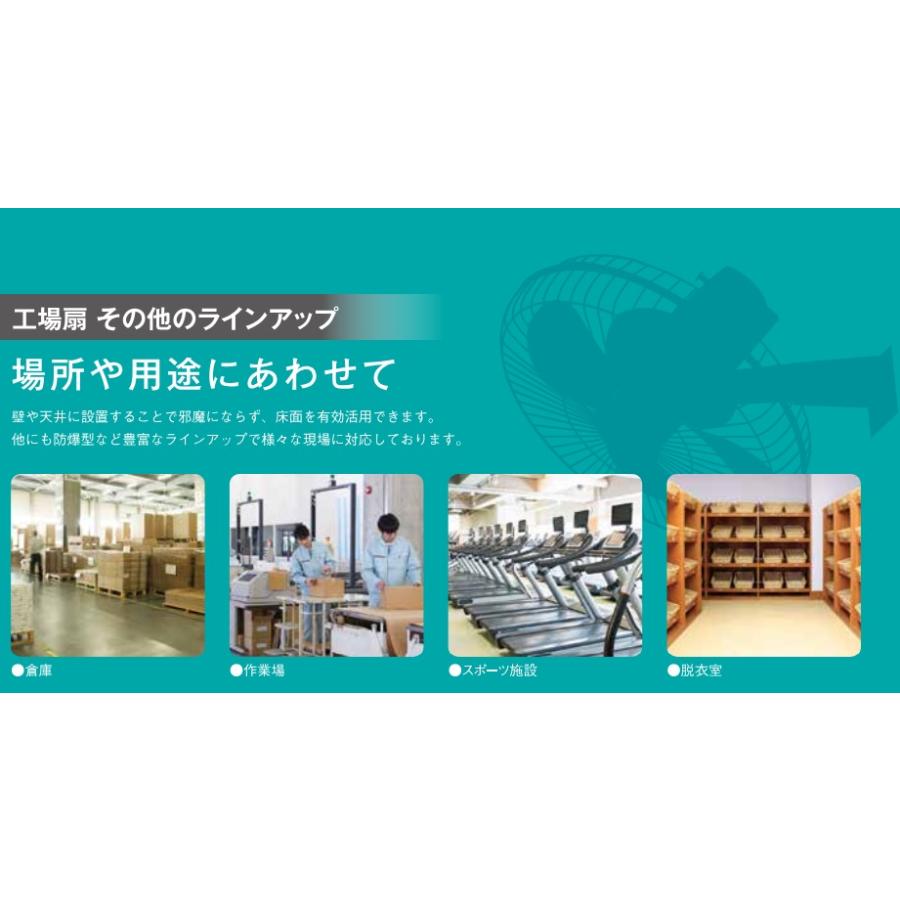 工場扇 工場扇風機 45cm 壁掛け 大型 200V スイデン SF-45MV-2VP ▽448
