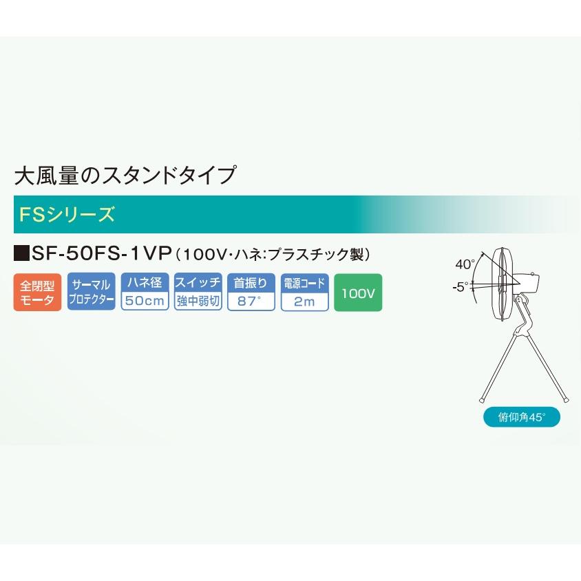 スイデン/suiden 工場扇 工場扇風機 50cm 壁掛け 大型 100V SF-50FS