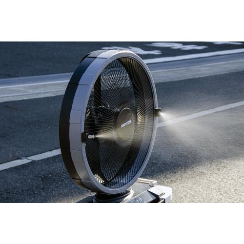 SPF-01R ミストファン ブラック 充電式 GENTOS スプラッシュミストファン SPF-01R 充電式コードレス 風量